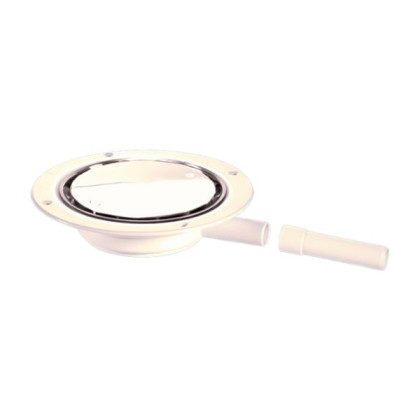 USG1WH Водосток напольный (без гидрозатвора) с круглой (D119мм) пластиковой сливной решеткой под ги