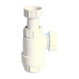 MRW2-NW Сифон бутылочный (1 1/4"'x32мм) без выпуска; выход компрессионный Ду=32мм