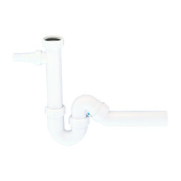 MRSK6 Сифон трубный P/S-образный (1 1/2"х40мм) без выпуска с адаптеромдля слива бытовой техники и у