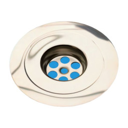 PMW-113  Решетка круглая (D113мм) сливная из полированной нержавейки для выпуска