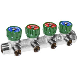 Коллектор рег. 4 отв. 3/4" х1/2" FAR плоское
