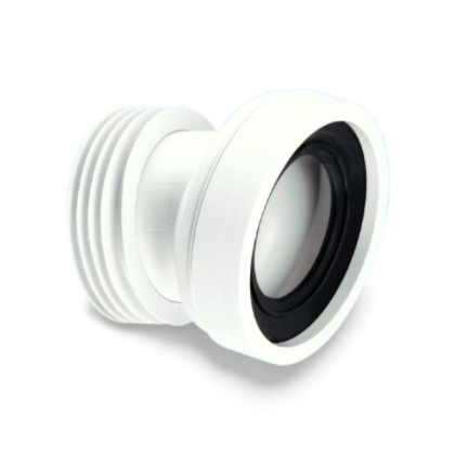 MRWC10 Фановая труба (L140мм) под углом 14° с манжетой; вход Ду=97-107мм, выход вставляется внутрь