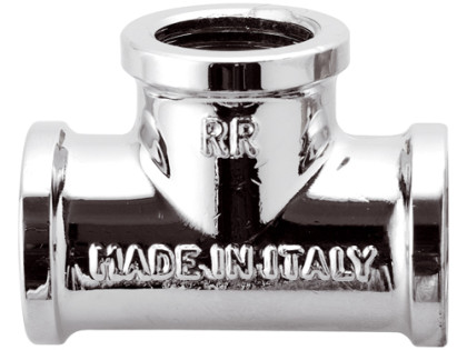 Lat Тройник     3/8 г/г/г хром RR 453