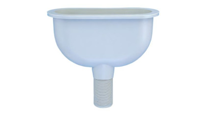 DRIPCUP-L-GR Овальная приемная воронка (265мм х 110мм); выход 1 1/2"