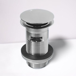 DW60-CB Выпуск (60мм сливная решетка с "грибком") металлический без пробки с внутренним переливом и