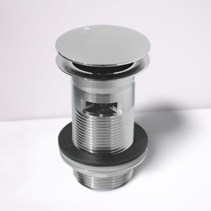 DW60-CB Выпуск (60мм сливная решетка с "грибком") металлический без пробки с внутренним переливом и