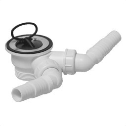 MRSKW1-WM Выпуск (60мм нержавеющая решетка) с пробкой и 2-мя адаптерами под углом для слива бытовой